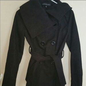 Black pea coat